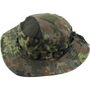 Unisex Camouflage Wide Brim Boonie Breathable Uv Protection Classic Bucket Hat